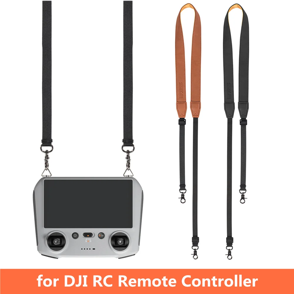 DJI RC 2 Controller Shoulder Strap Cowhide Neck Lanyard Adjustable Rope for DJI Flip/Mini 4PRO Drone Remote Control Accessories