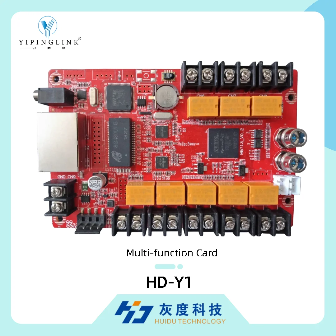 HUIDU HD-Y1 LED Display Multi-Function Card Gigabit Ethernet Temperature Humidity Monitoring LED Screen Accessories