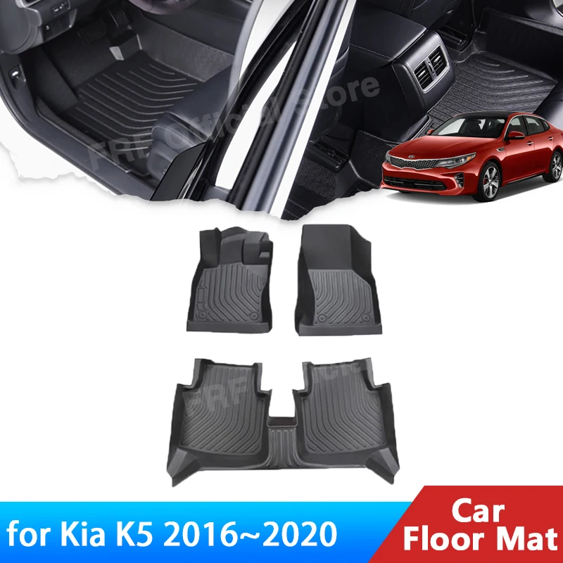 

Auto for Kia Optima JF K5 2016 2017 2018 2019 2020 Accessories Car Floor Mat Foot Panel Line Carpet Pad Waterproof Interior Part