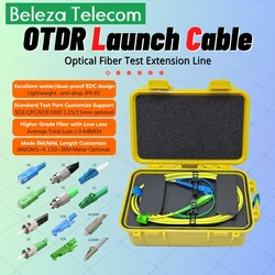 Single Mode SC/FC/ST/LC E2K (UPC/APC) OTDR Launch Cable OTDR Test Extension Cord OTDR Dead Zone Eliminator Fiber Ring 300/500M