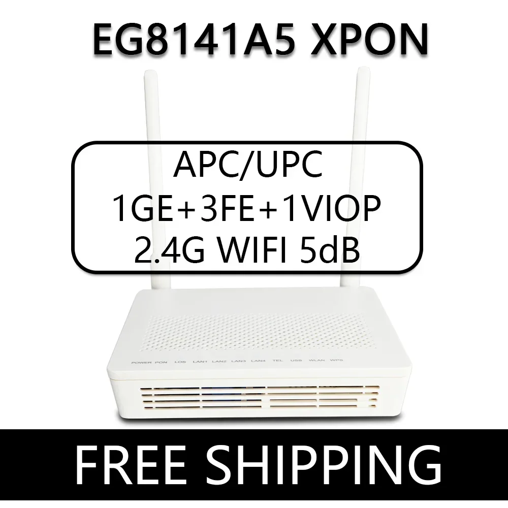 OPTFOCUS EG8141A5 XPON ONU ใหม่ APC UPC ONT 1GE 3FE VIOP 5G WIFI FTTH Modem Router Huawe EPON GPON ONT