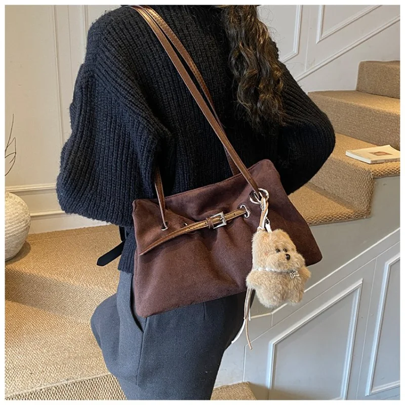

Women's Everyday Style Suede Drawstring Bucket Bag, Multi-Color for Work, Travel, Daily Commute, Shopping & Casual Street Style