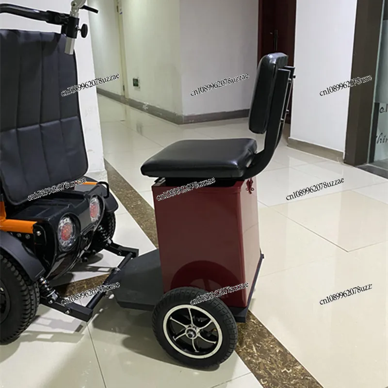 يمكن لملحقات تعديل المقعد المزدوج للمقطورة الخلفية للكرسي المتحرك أن تحقيق السفر المزدوج في نفس الوقت