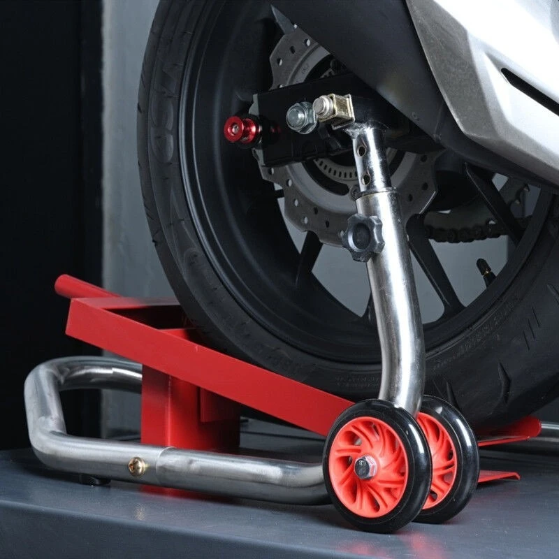 Motorcycle Tire Support Frame for Front Rear Wheel Removal Loading Unloading Maintenance Tool