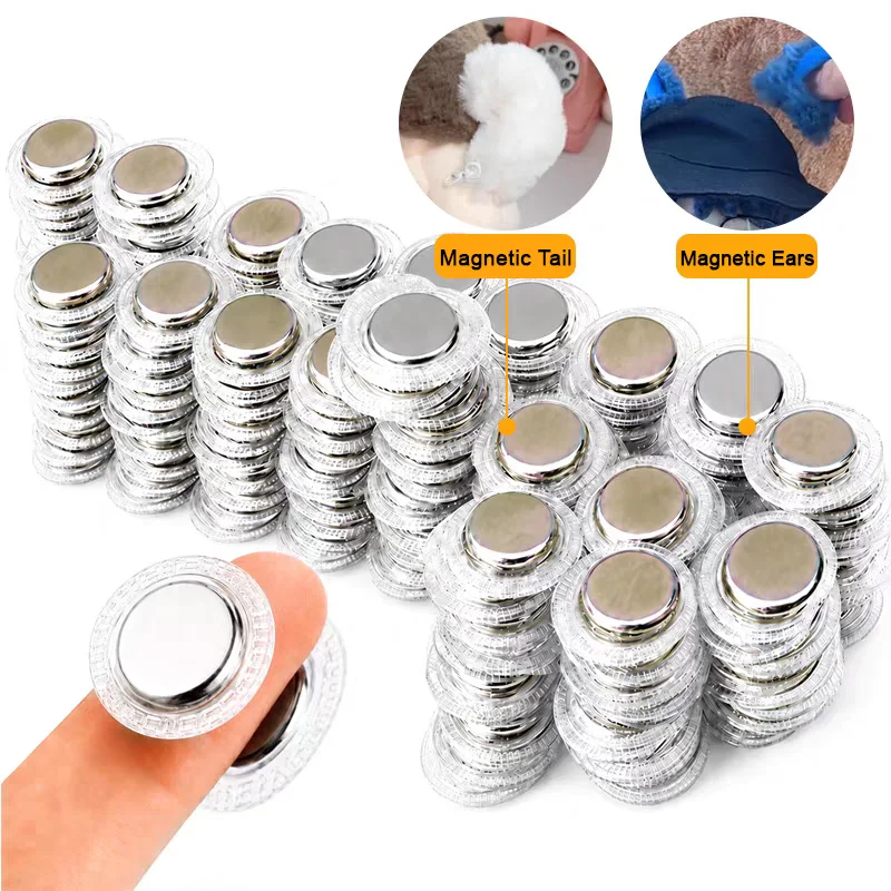 5Pairs PVC Invisible Hidden Metal Strong Magnetic Snaps Button Invisible Sew Magnetic Magnet Fastener For Handbag Clothing