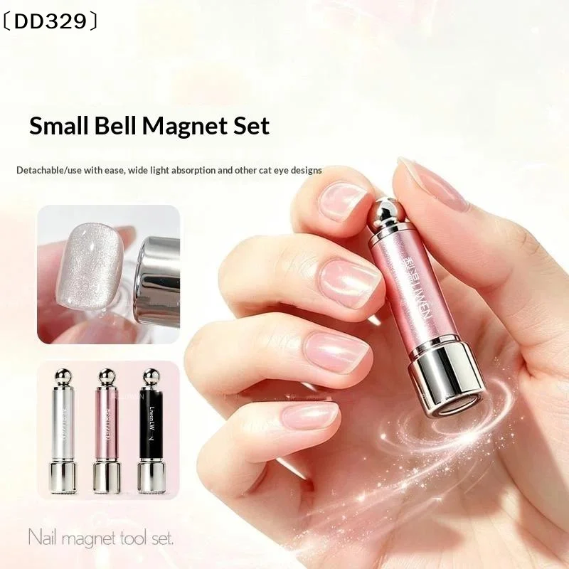 Nail Cat Eye Magnetic Ball Cylindrical Magnet Double Head Nail Magnet Round Steel Ball Magnet Cat Eye Nail Art Tool〔DD329〕