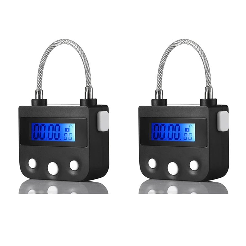 

2X Time Lock Electronic Timer Lock Household Temporary Lock Time Lock Electronic Lock Countdown