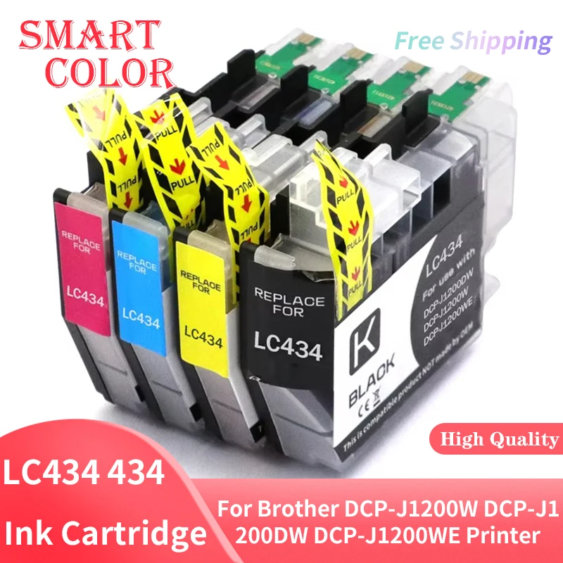 Standard Capacity LC434 434 Compatible Ink Cartridge For Brother LC434 ink Cartridge DCP-J1200W DCP-J1200DW DCP-J1200WE Printer