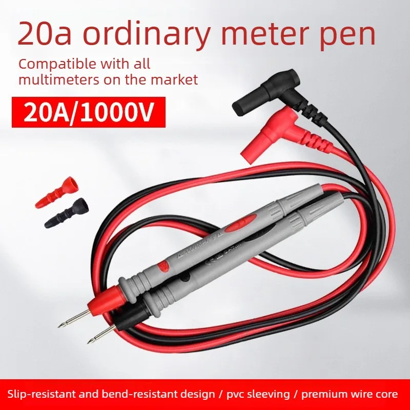 New! High Quality For Multimeter Probe Test Line Multimeter Test Leads 1000V/20A (Gold-Plated Special Tip) image 5