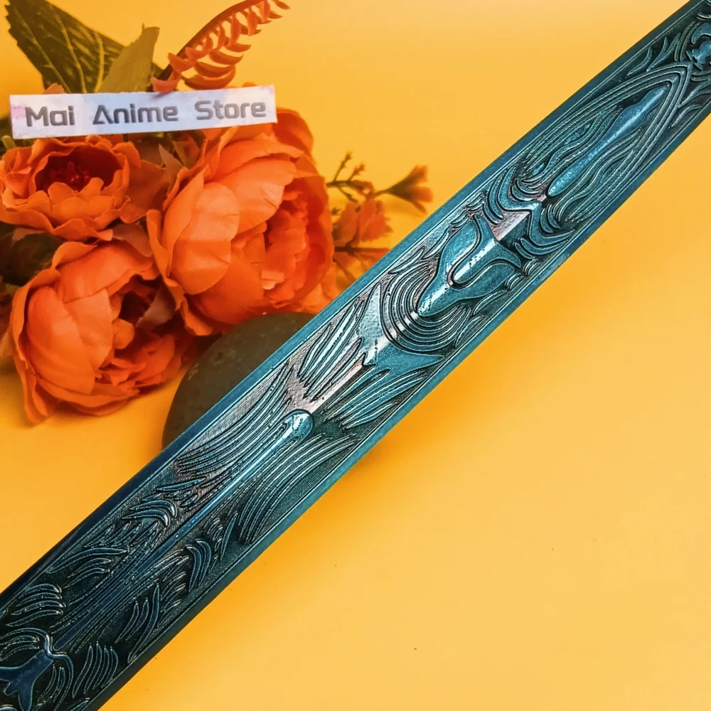11,6-calowy miecz Elden Katana Ranni Ice Anime, miecz księżycowy, miecz ninja ze stali, metalowa szabla, prawdziwa japońska katana, niedożyłka, zabawka, prezent