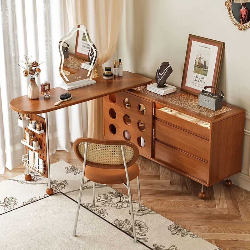 Comodino per camera da letto con comò retrattile