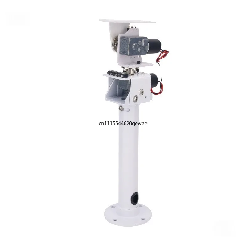 DIY DC Dual Axis Pan Tilt Solar Tracking and Monitoring Robot Heavy Load High Torque All Metal X Axis Y Axis Worm Gear Motor