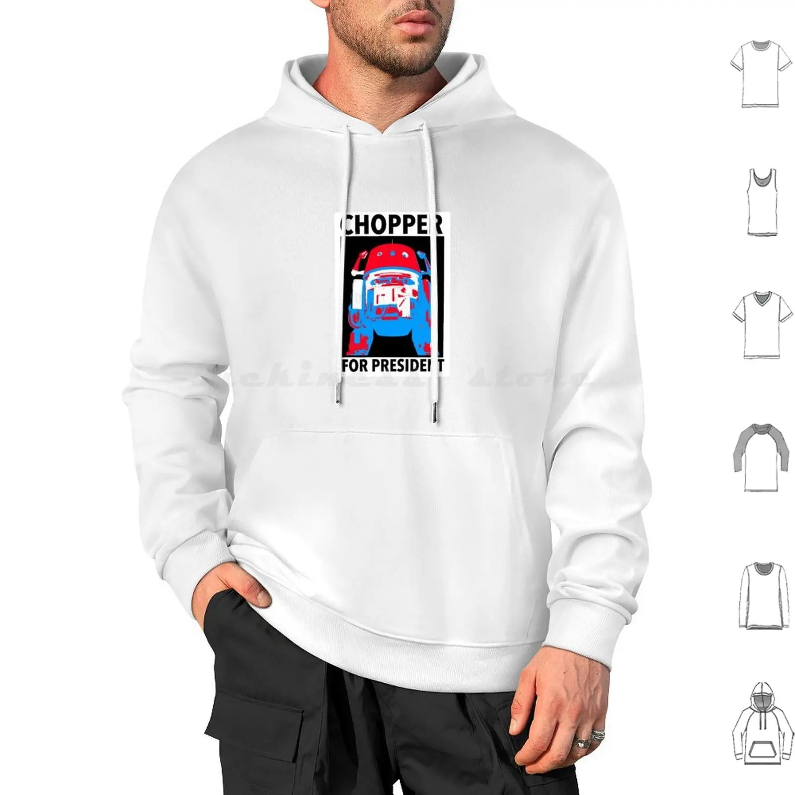 

Chopper For President Hoodie cotton Long Sleeve Rebels Chopper Droid