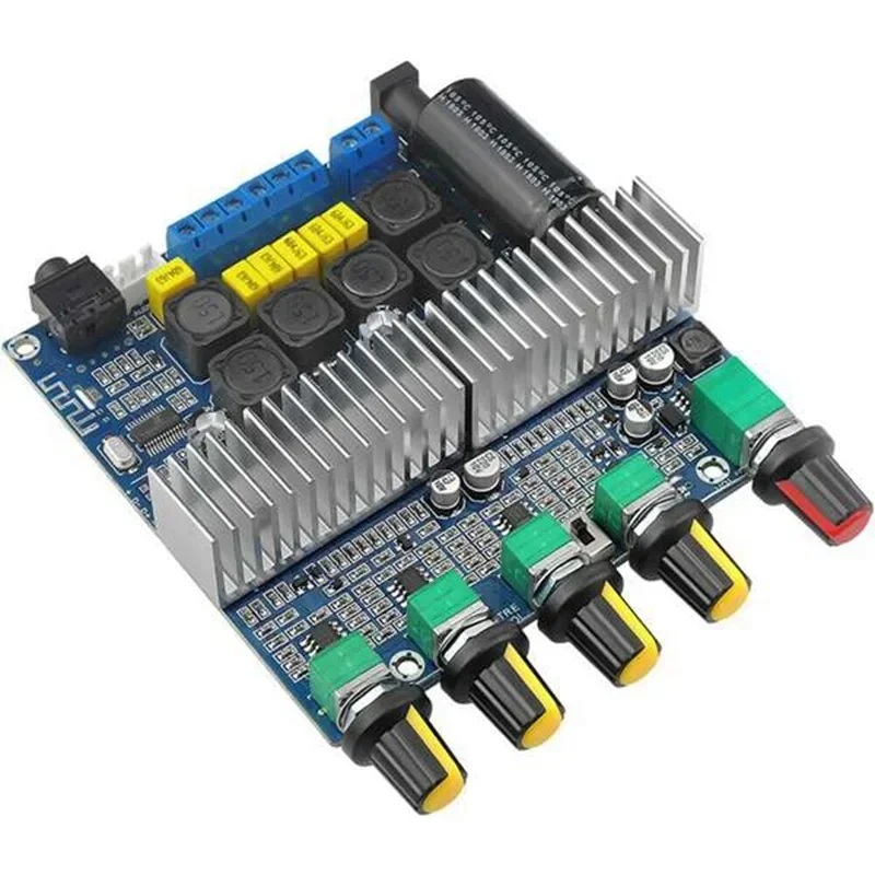 مضخم صوت 2.1 قناة 50 بلوتوث 250W100W مضخم صوت عالي الطاقة DC12V24V