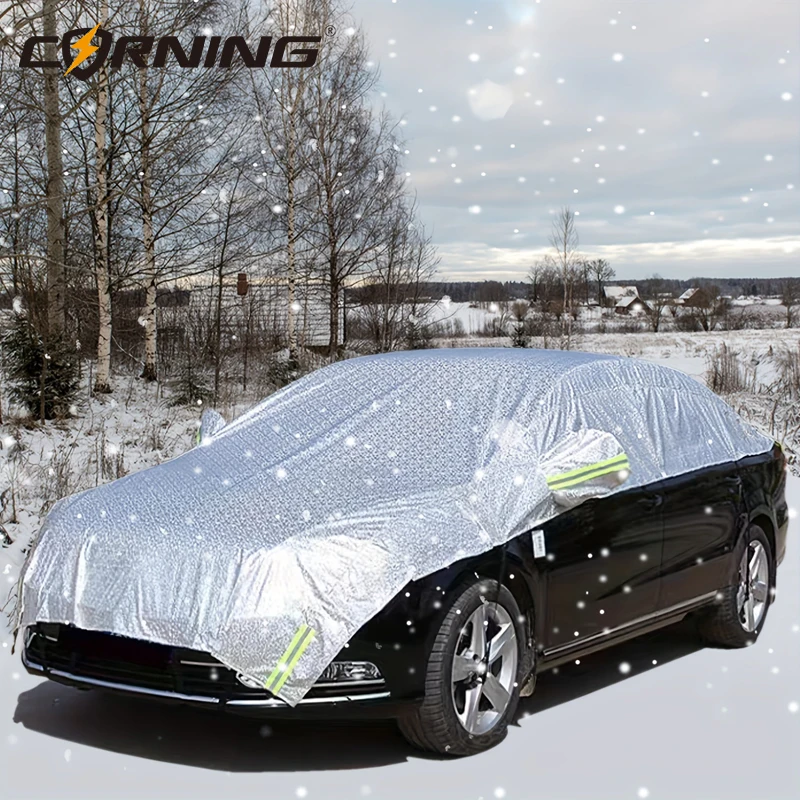 Winter Car Snow Cover Frost Prevention Awning Waterproof Outdoor Windshield Sunshades Sunshade Half Covers Shade Cape Glass Rain