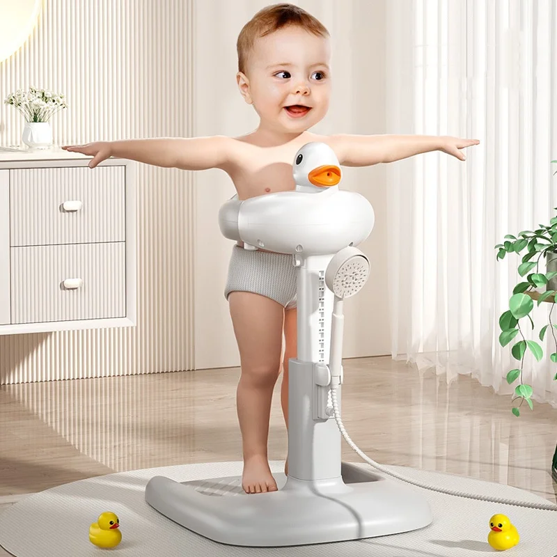 حامل استحمام قائم للأطفال فوق 6 أشهر، قابل للتعديل والطي، مناسب للاستخدام المنزلي، حامل استحمام مضاد للانزلاق #1