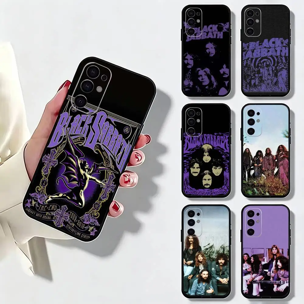 Black S-Sabbath Heavy Metal Band Phone Case For Samsung S25,S24,S21,S22,S23,S30,Ultra,S20,Plus,Fe,Soft Silicone Black Cover