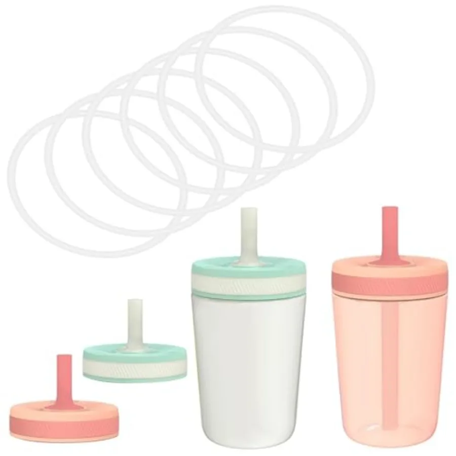 

Замена резинового уплотнения стакана, совместимого с чашкой Zak Designs, 12 15 унций, силиконовая прокладка, детали уплотнительного кольца для бутылки с водой Zak, 6 шт. в упаковке