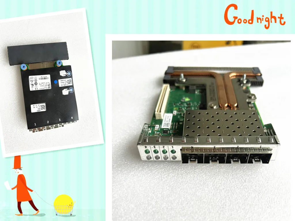 68M95 068M95 FOR DELL Intel X710-DA4 Quad-Port Gigabit Ethernet Network Daughter Card 4x10Gbe