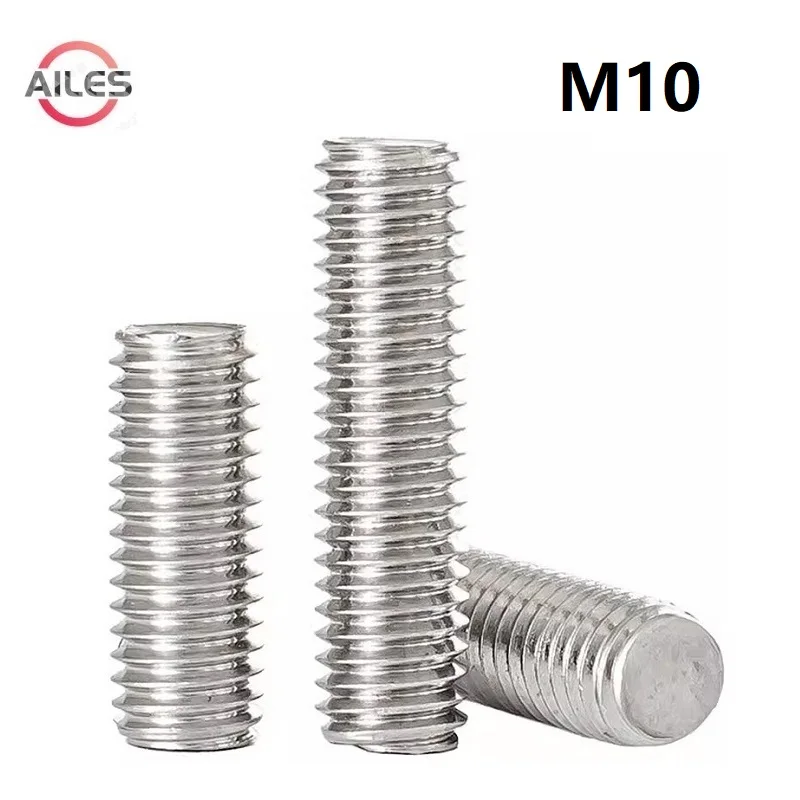 

M10 Full Tooth Sticks Full Threaded Rod Metric Thread Rod Bolts 16 20 100 110 120 130 200 250 300 500mm Long 304 Stainless Steel