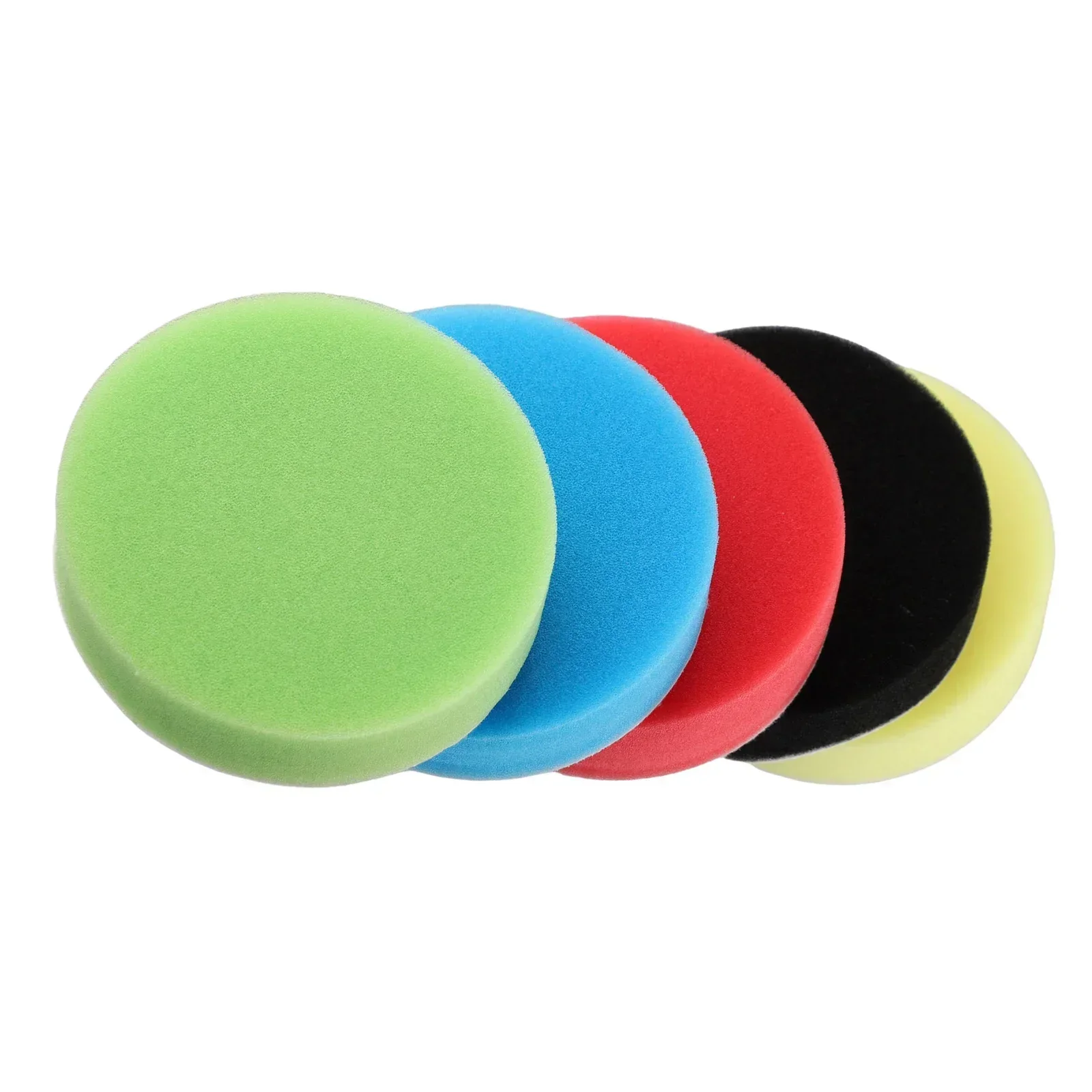 5pcs/Set 3/4/6inches Sponge Polishing Pads Car Round Flat Polishing Buffing Sponge Pads For Car Polishing Car Maintenance