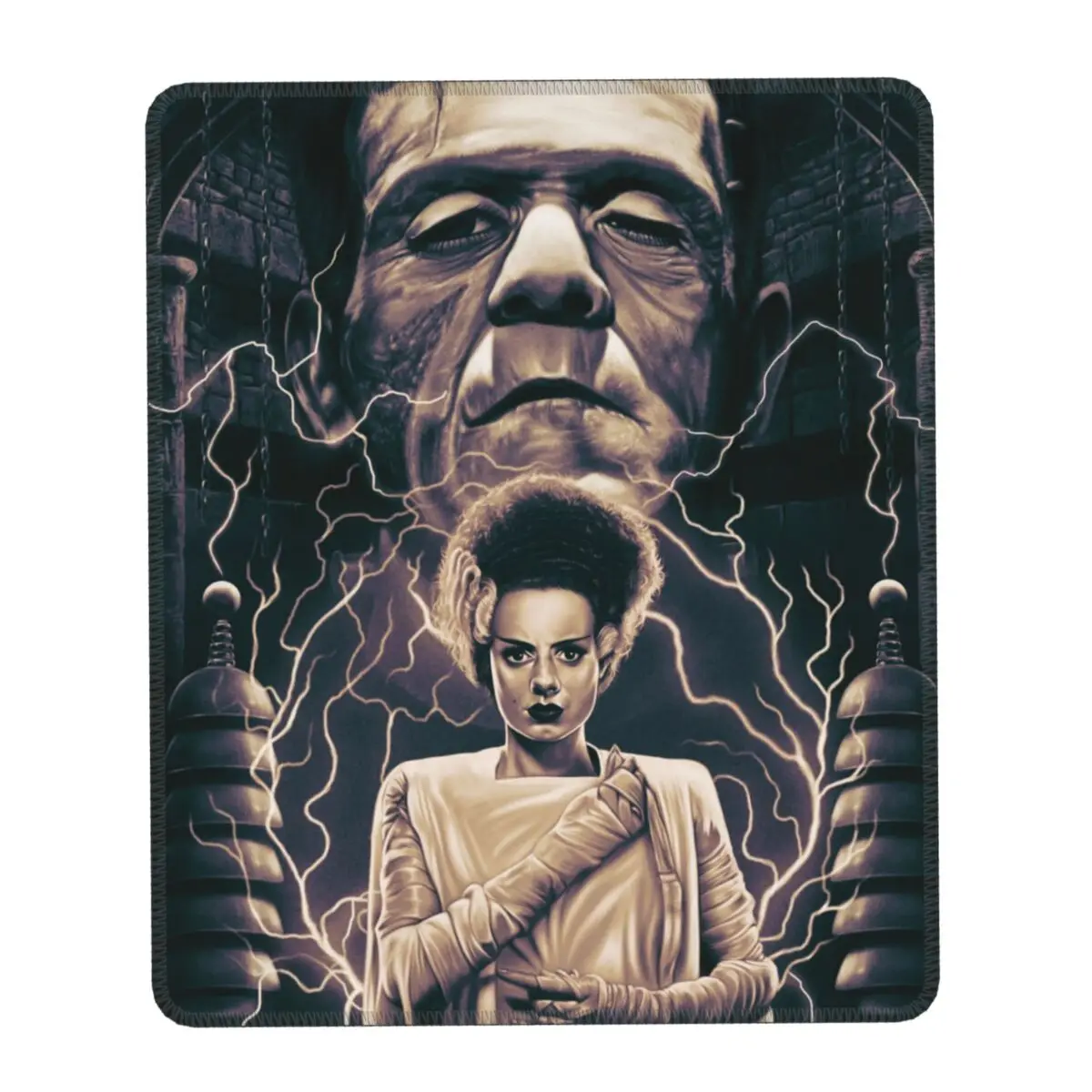 The Bride Of Frankenstein Mouse Pad Anti-Slip Rubber Base Gaming Mousepad Accessories Horror Movie Office Computer PC Desk Mat