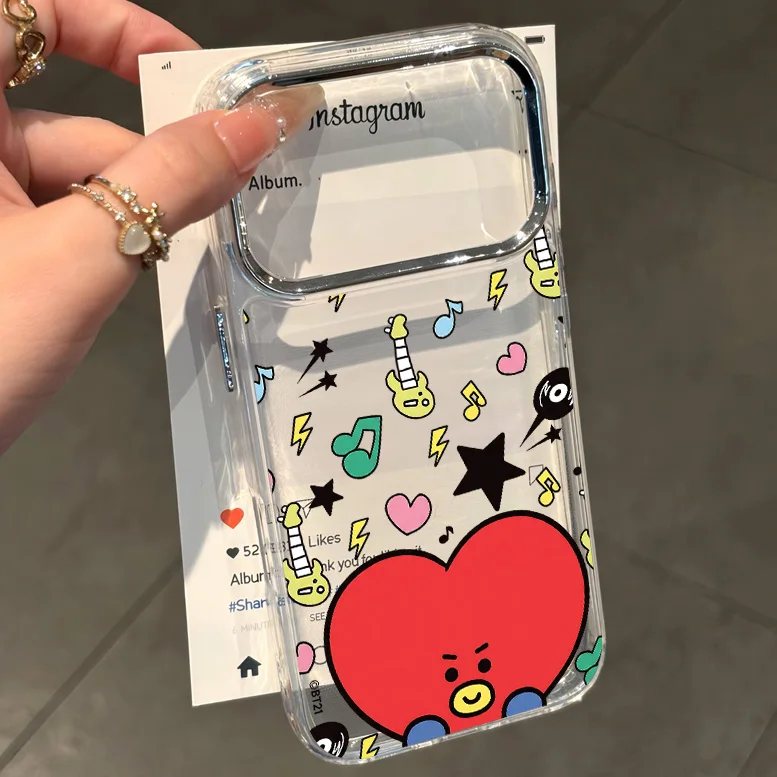 Phone Case for Samsung Galaxy S26 S25 S24 S23 S22 S21 S20 FE Ultra Edge Plus 4G 5G Lovely B-Bt21 New Transparent Soft Cover - view 4