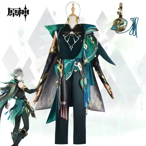 Anime Genshin Impacto Al Haitham Cosplay Costume Party Outfit Wig Sumeru The Akademiya Cosplay Game Anime for Halloween