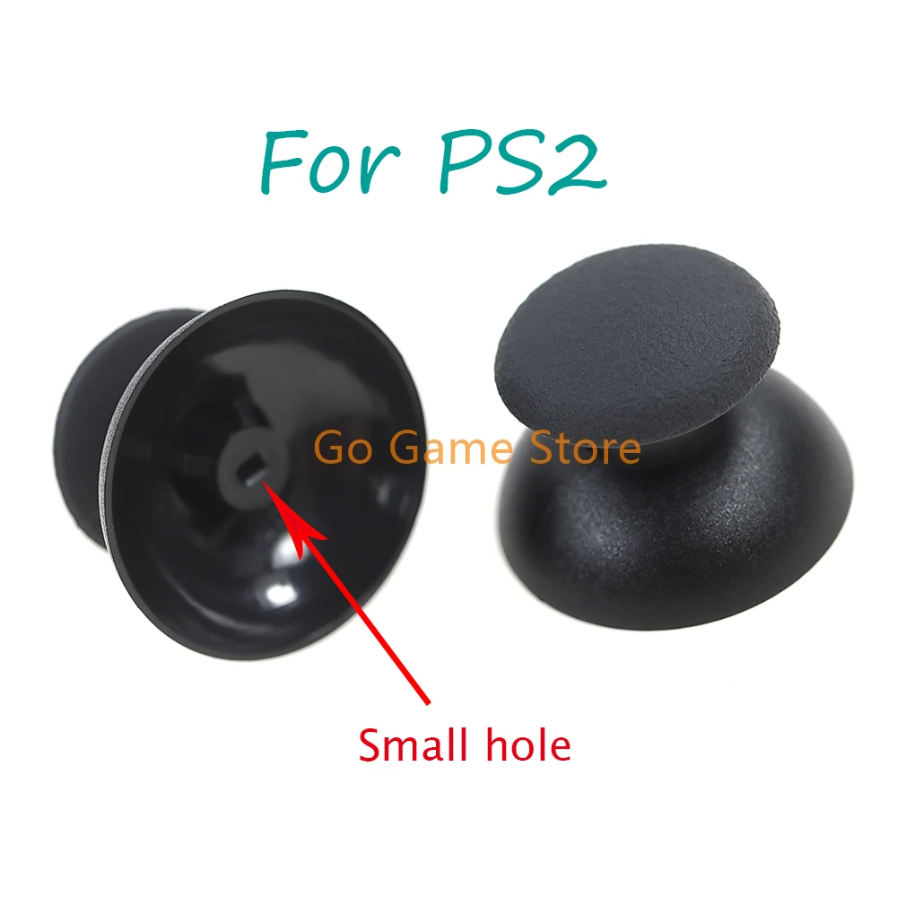 10pcs 3D Rocker Joystick Cap Small Hole Mushroom Thumb Stick Analog Caps Cover For PlayStation 2 PS2