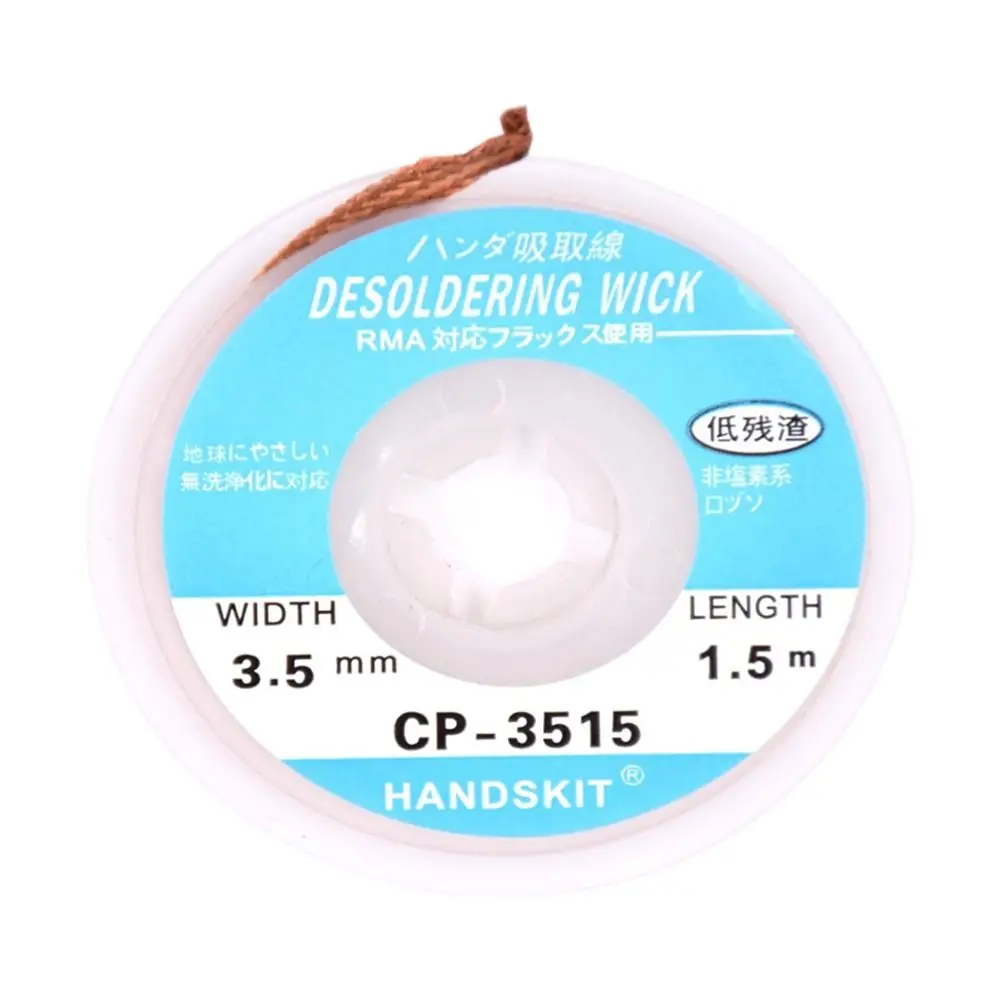 

1.5/2.0/2.5/3.0/3.5mm Remove Welding BGA Repair Tools Desoldering Braid Tape Copper Solde Wire Tin Solder Removal Soldering Wick