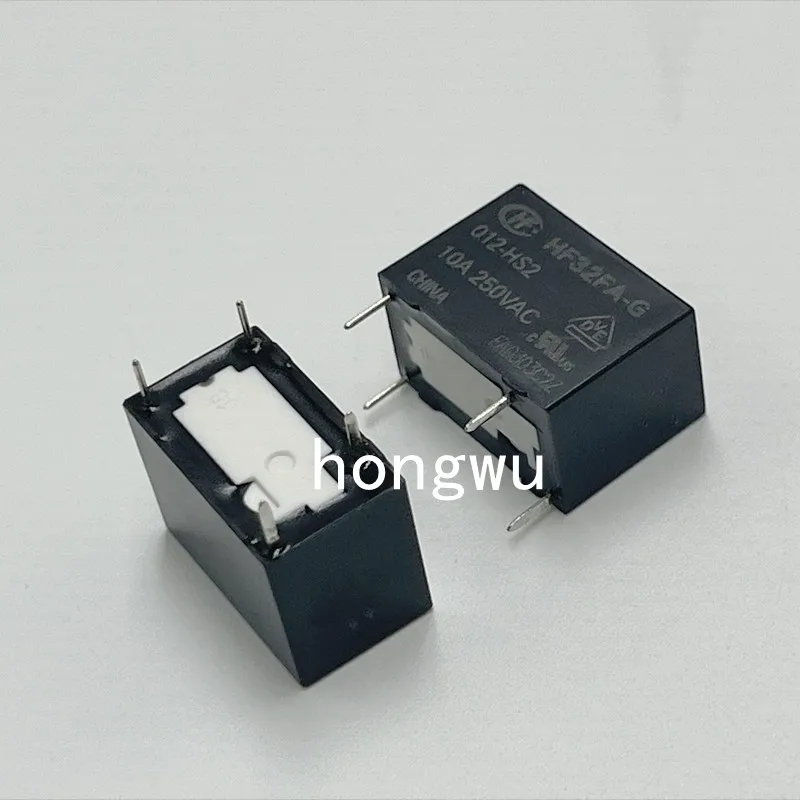 100% Original New 2PCS  HF32FA-G-012-HS2 DC12V relay 10A 4pins