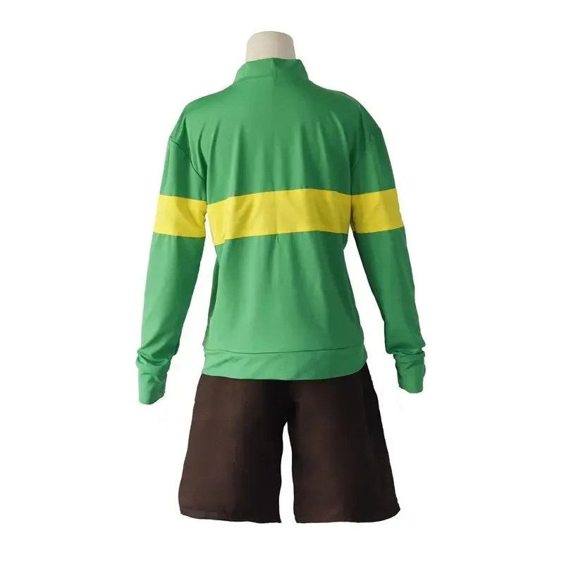 

Новинка 202, толстовки унисекс с изображением игры Undertale Chara Frisk, костюм для косплея на Хэллоуин, повседневный полосатый пуловер с длинными рукавами Sho ☆ wrl ☆