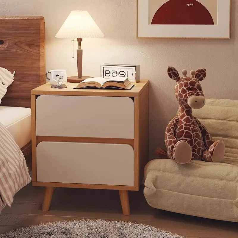 

Bedside Table, Simple Modern Simple Storage Cabinet, Small Bedside Locker, Solid Wood Bedside Cabinet