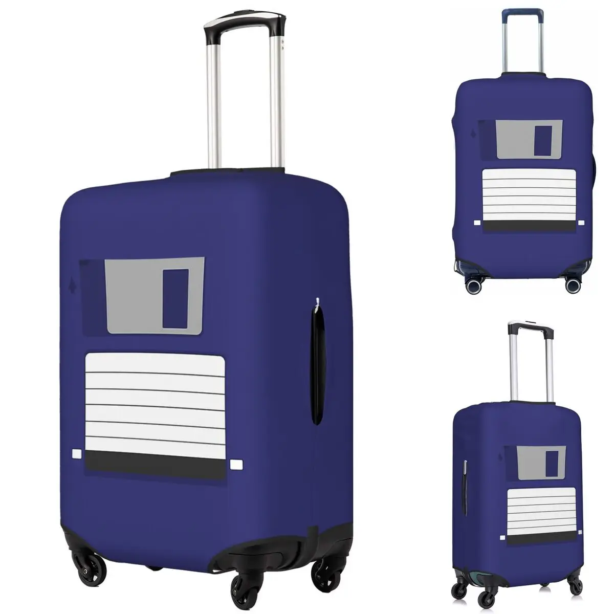

Floppy Disk Suitcase Cover Protection Elastic Travel Luggage Protector Covers for 18-32 Inch