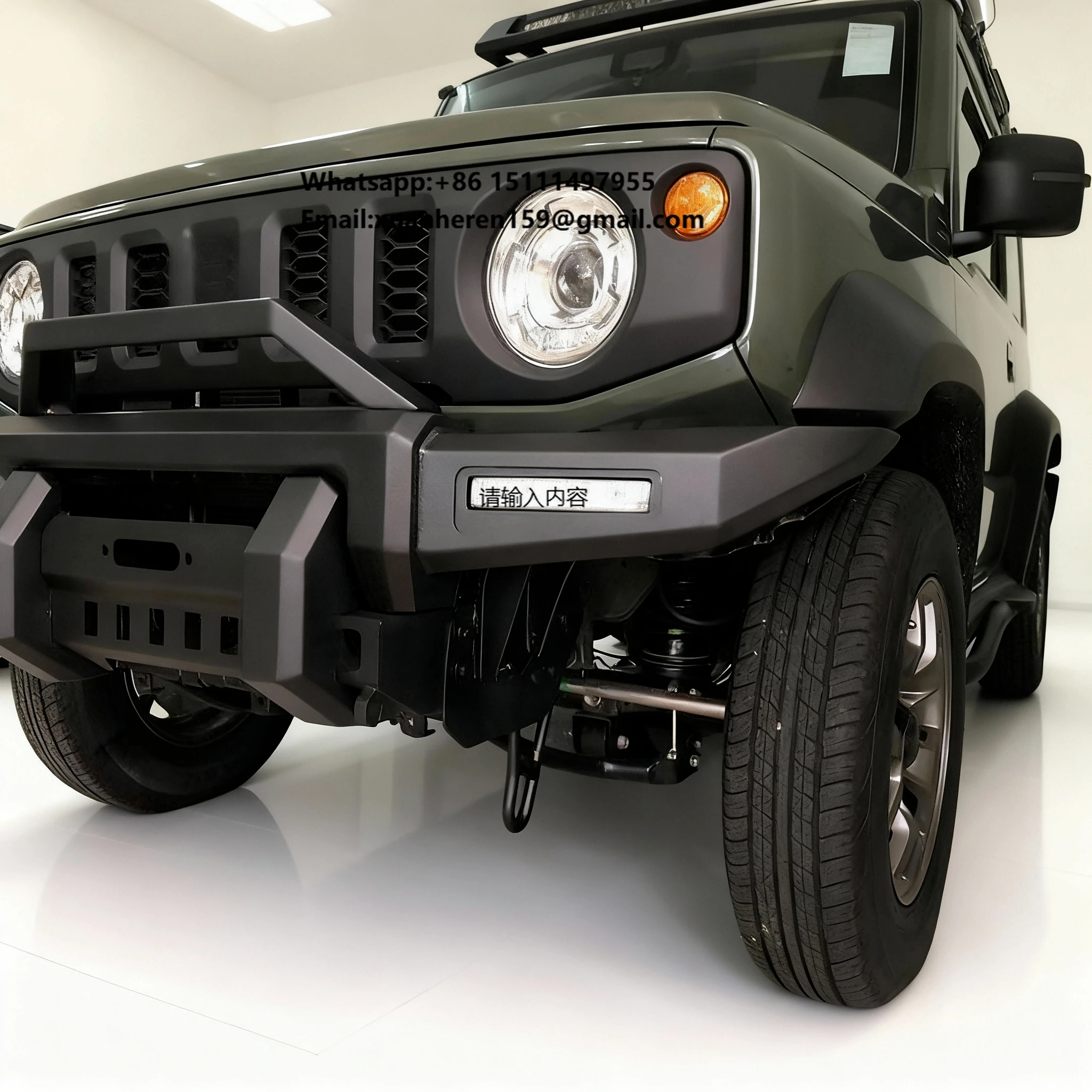 

Алюминиевый передний бампер в стиле Leopard для Suzuki Jimny: легкий, усиленный, для защиты и улучшения стиля внедорожника