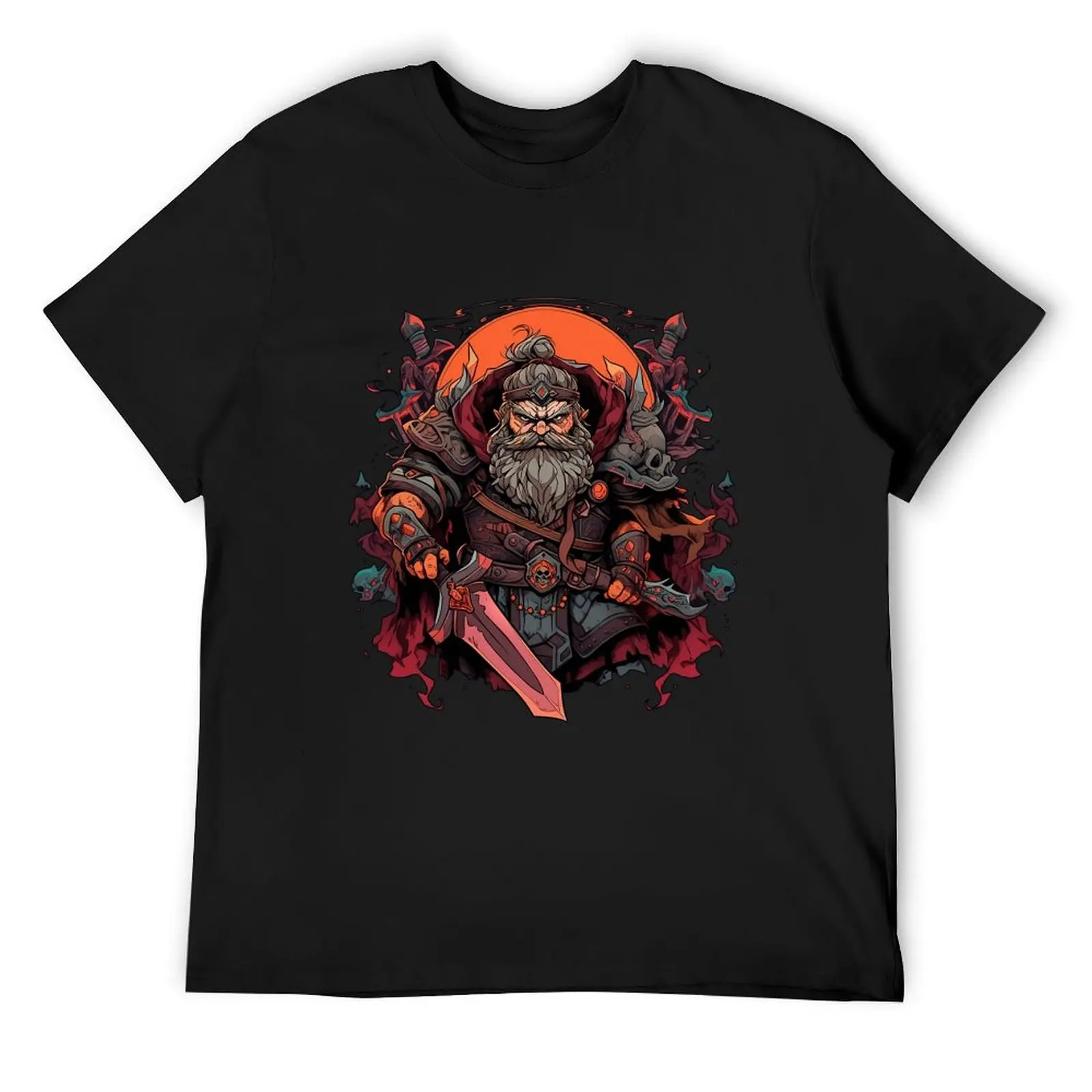 Dwarven Warrior - Model A T-Shirt plus size tops sports fans anime shirts men