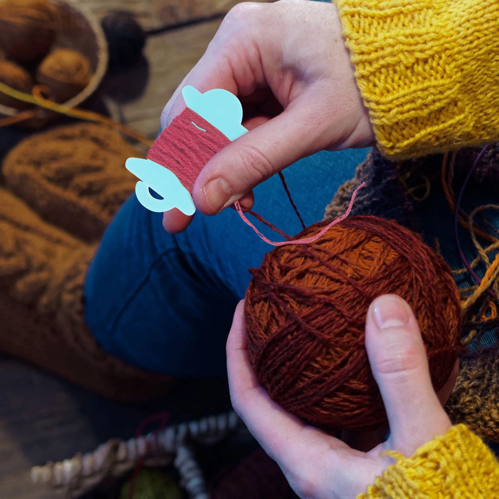 50 قطعة بكرات الغزل الملونة أصحاب الغزل البلاستيك الموضوع لف لوحات للحياكة الحياكة DIY بها بنفسك مشاريع أدوات حرفية