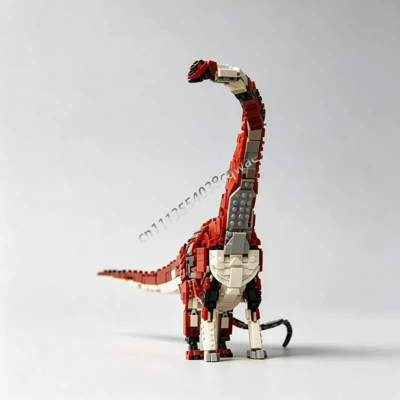 1598PCS MOC Barosaurus Dinosaur Model Prehistoric Creature Brick Building Blocks Custom Puzzle DIY Assembly Educational Toy Gift