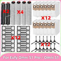 Compatible For ( Eufy Omni S1 Pro / Omni S1 ) Vacuum Parts Main Roller Side Brush Mop Cloth HEPA Filter Dust Bag Accessories