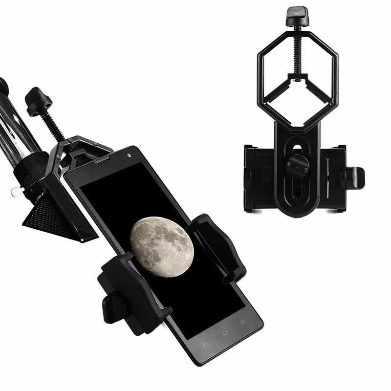 

Universal Cell Phone Adapter Clip Telescope Connected to Mobile Phone Camera Stand All Metal Large Fixture Version 5.5-10cm