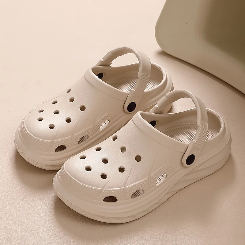 الأمومة المرأة الصنادل الصيف ملابس خارجية المضادة للانزلاق سميكة القاع أحذية الشاطئ غطاء رأس النعال السيدات موضة جديدة وزارة الدفاع #5