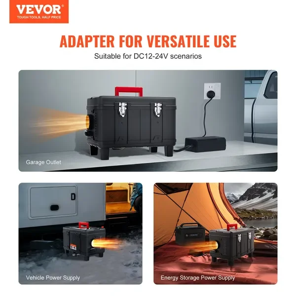 VEVOR Diesel Air Heater 12V/24V 8KW Bluetooth APP Remote Control for Vehicles - view 2