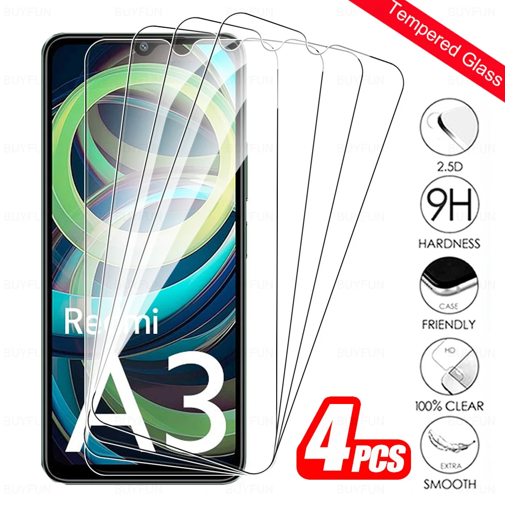 واقي شاشة من الزجاج المقسى لسيارة شاومي ريدمي a3 ، غشاء واقي عالي الدقة شفاف 4g لسيارة ريدمي a3x redmia3 redmy a 3 x redmia3x