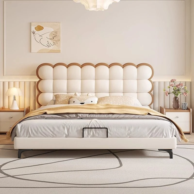 Girls Children's bed creative cookie single simple bed  modern removable boy divano letto matrimoniale bedrooms furniture