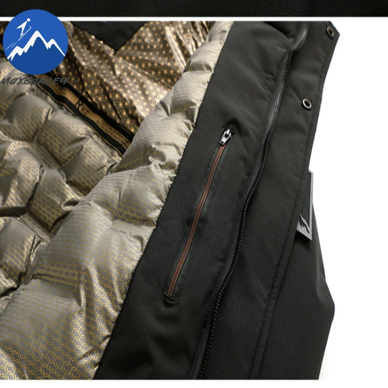 Maxbarley 2026 Winter Parka Men Fashion Waterproof Graphene Warm Cotton-Padded Jacket Casual Ski Hiking Windbreaker Hooded Coat