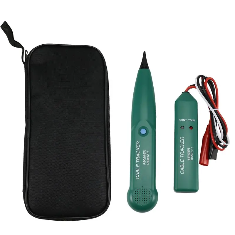 LAN MS6812 Cable 1.5KHZ Sender Diagnostic Tools Universal 100HZ-300KHZ Receicer Continuity Test Device-AEF7