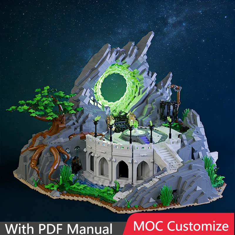 

3819 PCS Modular Building The Portal of Shadows MOC Customize Modular Building Block Design Technology DIY Boy Toy Birthday Gift