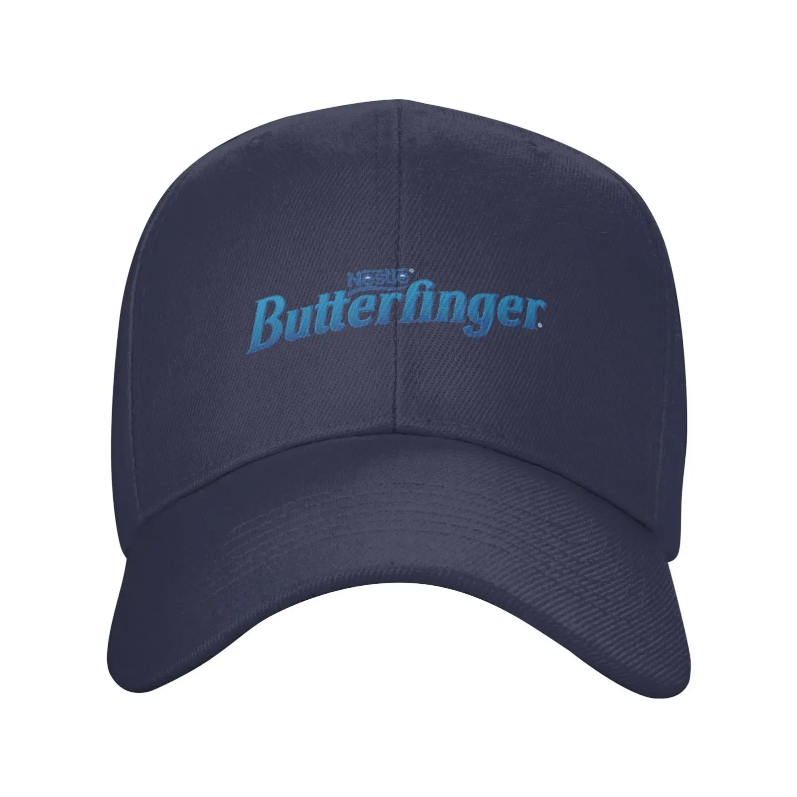 Topi rajut Logo Butterfinger, topi Denim rajut modis berkualitas, topi bisbol