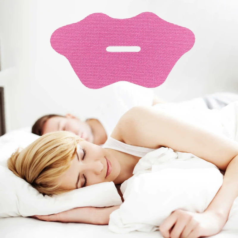 

5/10Pcs Pink Anti Snoring Sleep Strips Sticker Gentle Less Mouth Seal Tape Stop Snore Mouth Correction Sticker Tape