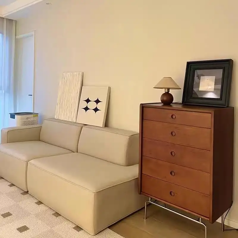 chest of drawers solid wood storage cabinet living room nine chest of drawers bedroom bedside small apartment six chest of drawe